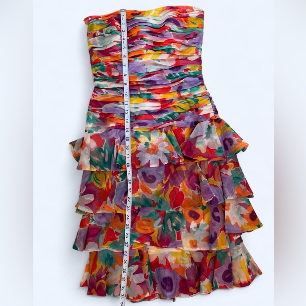 A.J. Bari Multicolor Floral Dress